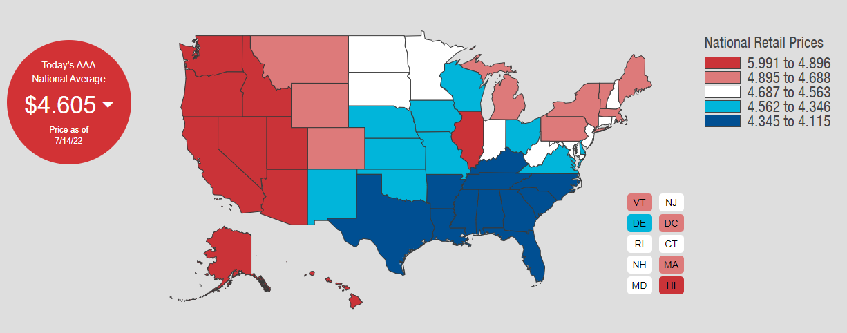 AAA Gas Prices - National Average