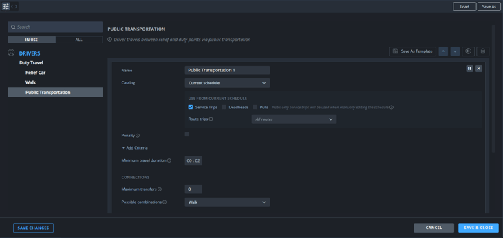 Relief Car Scheduling Preferences for Optibus Public Transportation Scheduling Software